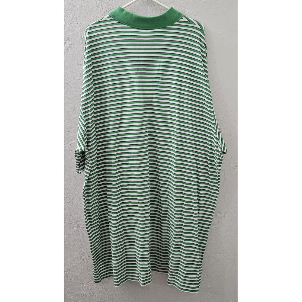 Polo By Ralph‎ Lauren Pima Cotton Short Sleeve Shirt Green White Purple Size 3LT - Picture 5 of 6